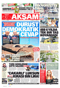 AKŞAM 23 Ağustos 2026 Gazete Manşeti Küçük