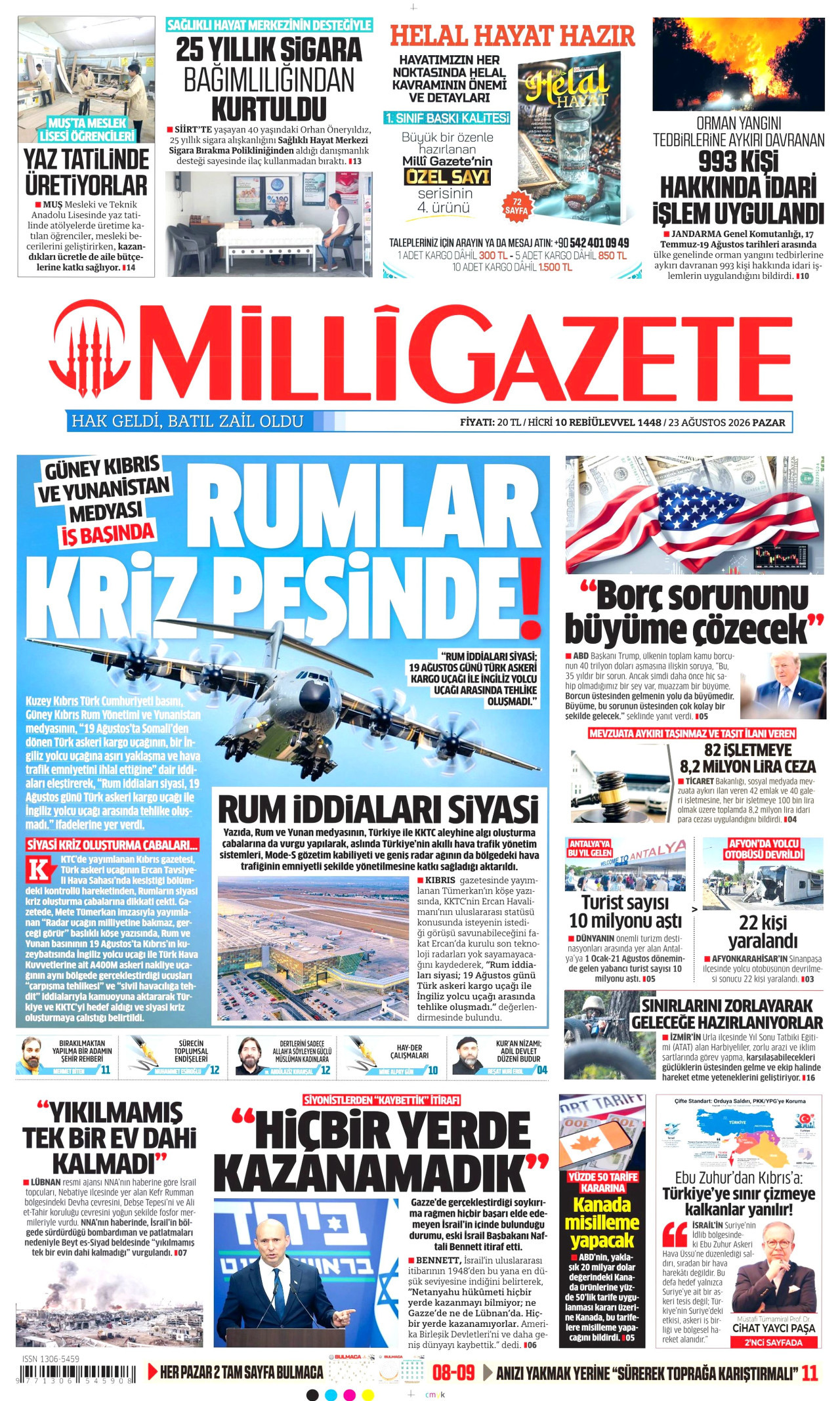 MİLLİ GAZETE 23 Ağustos 2026 Gazete Manşeti Büyük