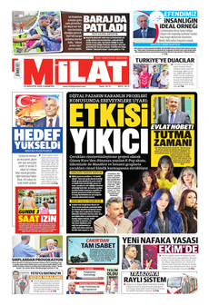 MİLAT 29 Ağustos 2026 gazete manşeti