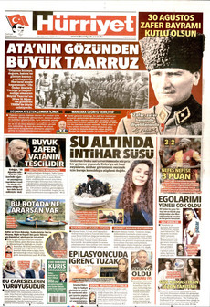 HÜRRİYET 30 Ağustos 2026 gazete manşeti