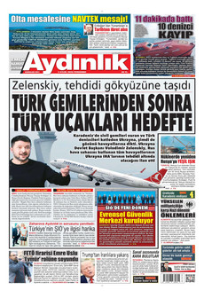 AYDINLIK GAZETESİ 3 Eylül 2026 gazete manşeti