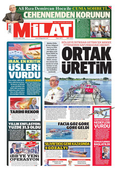 MİLAT 4 Eylül 2026 gazete manşeti