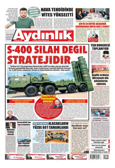 AYDINLIK GAZETESİ 5 Eylül 2026 gazete manşeti