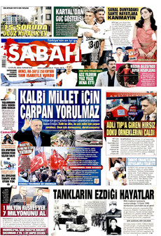 SABAH 12 Eylül 2026 Gazete Manşeti Küçük