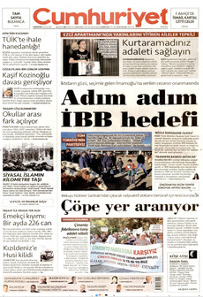CUMHURİYET 12 Eylül 2026 Gazete Manşeti Küçük