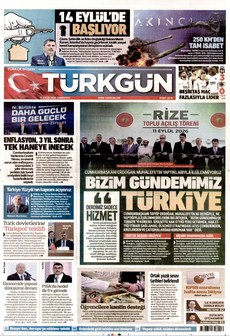 TÜRKGÜN 12 Eylül 2026 Gazete Manşeti Küçük
