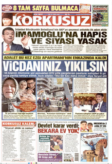KORKUSUZ 12 Eylül 2026 Gazete Manşeti Küçük