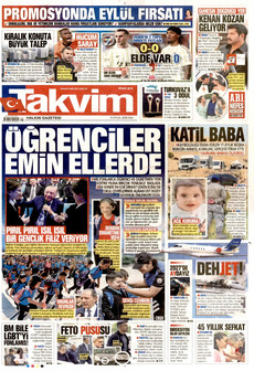 TAKVİM 15 Eylül 2026 Gazete Manşeti Küçük