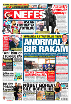 NEFES 20 Eylül 2026 gazete manşeti