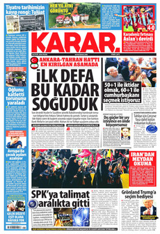 KARAR 20 Eylül 2026 gazete manşeti