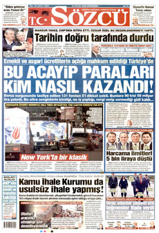 SÖZCÜ 24 Eylül 2026 gazete manşeti