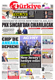 TÜRKİYE GAZETESİ 24 Eylül 2026 gazete manşeti
