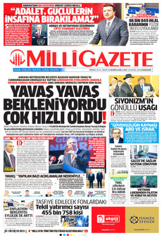 MİLLİ GAZETE 24 Eylül 2026 gazete manşeti