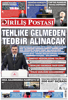 DİRİLİŞ POSTASI 24 Eylül 2026 gazete manşeti