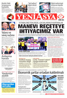YENİ ASYA 24 Eylül 2026 gazete manşeti