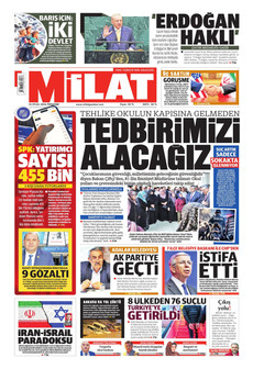 MİLAT 24 Eylül 2026 gazete manşeti