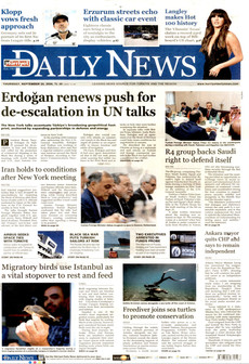 HÜRRİYET DAİLY NEWS 24 Eylül 2026 gazete manşeti
