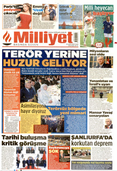 MİLLİYET 25 Eylül 2026 gazete manşeti