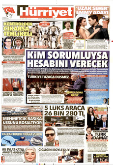 HÜRRİYET 25 Eylül 2026 gazete manşeti