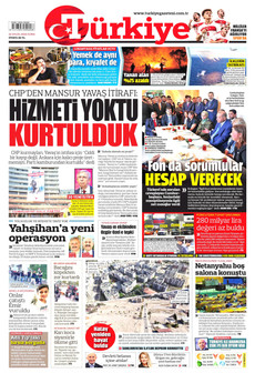TÜRKİYE GAZETESİ 25 Eylül 2026 gazete manşeti