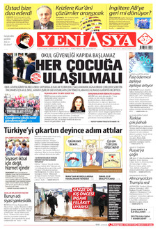 YENİ ASYA 25 Eylül 2026 gazete manşeti