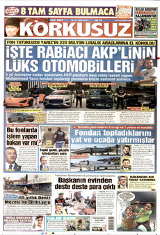 KORKUSUZ 25 Eylül 2026 gazete manşeti