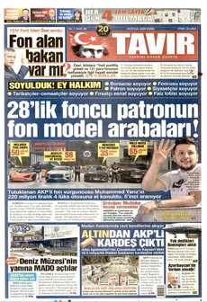 TAVIR GAZETESİ 25 Eylül 2026 gazete manşeti