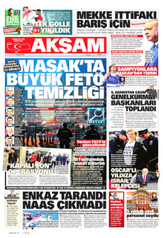 AKŞAM 26 Eylül 2026 gazete manşeti