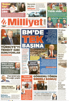 MİLLİYET 26 Eylül 2026 gazete manşeti