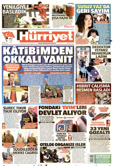HÜRRİYET 26 Eylül 2026 gazete manşeti