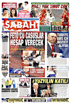 SABAH 26 Eylül 2026 gazete manşeti