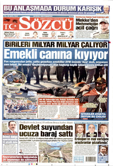 SÖZCÜ 26 Eylül 2026 gazete manşeti