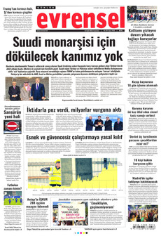 EVRENSEL 26 Eylül 2026 gazete manşeti