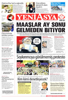 YENİ ASYA 26 Eylül 2026 gazete manşeti