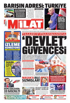 MİLAT 26 Eylül 2026 gazete manşeti