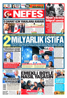 NEFES 27 Eylül 2026 gazete manşeti