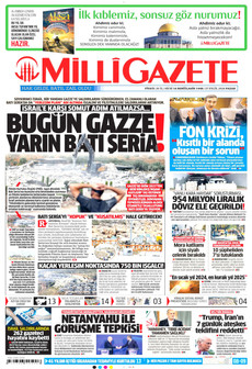 MİLLİ GAZETE 27 Eylül 2026 gazete manşeti