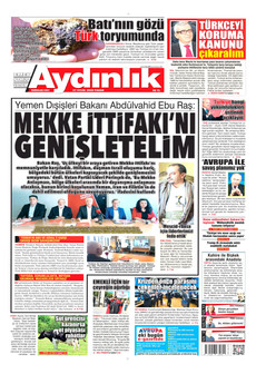 AYDINLIK GAZETESİ 27 Eylül 2026 gazete manşeti