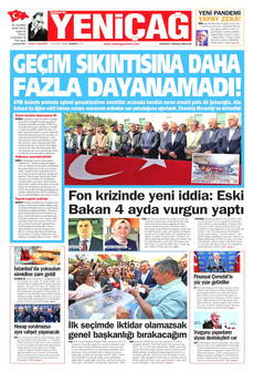 YENİÇAĞ 27 Eylül 2026 gazete manşeti