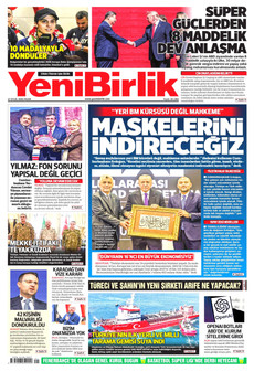 YENİBİRLİK 27 Eylül 2026 gazete manşeti