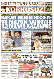 KORKUSUZ 27 Eylül 2026 gazete manşeti