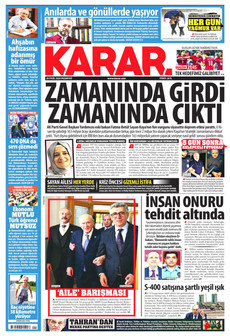 KARAR 28 Eylül 2026 gazete manşeti