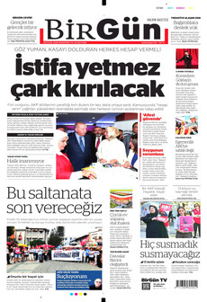 BİRGÜN 28 Eylül 2026 gazete manşeti