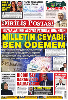 DİRİLİŞ POSTASI 28 Eylül 2026 gazete manşeti