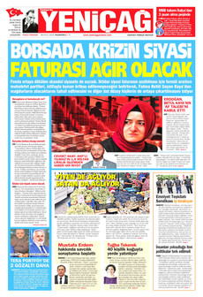 YENİÇAĞ 28 Eylül 2026 gazete manşeti