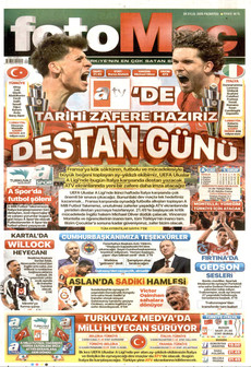FOTOMAÇ 28 Eylül 2026 gazete manşeti