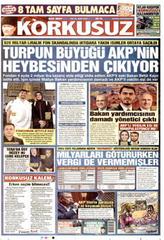 KORKUSUZ 28 Eylül 2026 gazete manşeti