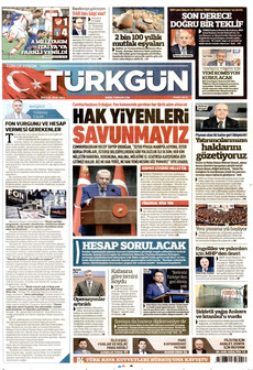 TÜRKGÜN 29 Eylül 2026 gazete manşeti