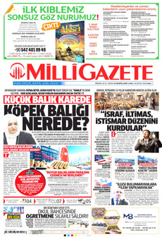 MİLLİ GAZETE 29 Eylül 2026 gazete manşeti