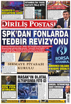 DİRİLİŞ POSTASI 29 Eylül 2026 gazete manşeti